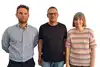 Von links nach rechts: Nikas Bergaglio, Co-Präsident der Startup Academy Ticino, Alessandro Minelli, Account Manager Berufliche Vorsorge bei Pax, und Bettina Mindt, Co-Präsidentin der Startup Academy Ticino.
